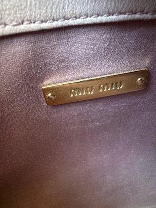 Bolso MiuMiu Piel Rosa Original