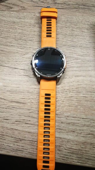 Garmin Fenix 8 Zafiro AMOLED Naranja/Plata