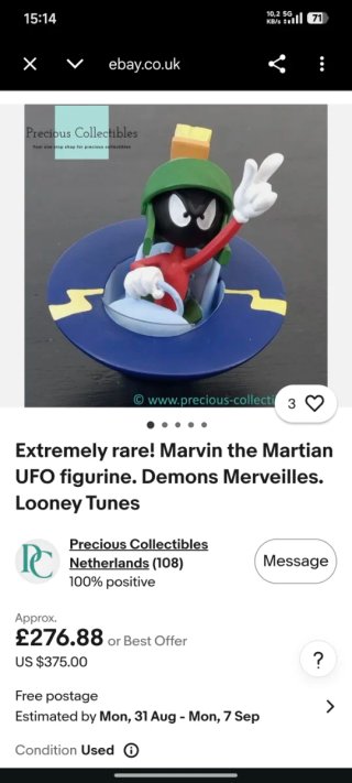 Figura Marvin el Marciano WB 1999