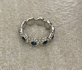 Anillo Swarovski Angelic Azul Talla 52