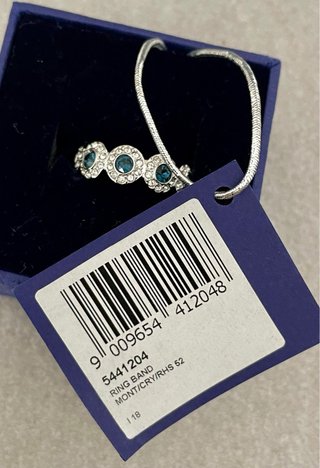 Anillo Swarovski Angelic Azul Talla 52