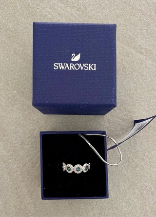 Anillo Swarovski Angelic Azul Talla 52