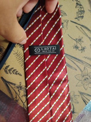 Corbata Rayas Roja y Blanca
