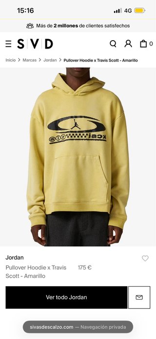 Sudadera Jordan x Travis Scott