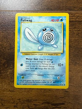 Cartas Pokémon Poliwag 59 y Starmie 64 Base Set