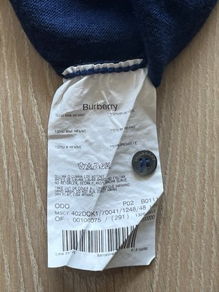 Jersey Lana Merino Burberry Talla M/L
