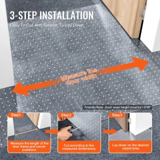 Protector alfombra mascotas VEVOR PVC 61cm