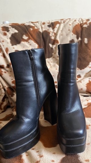 Botines negros plataforma tacón ancho 40 MARQUIIZ