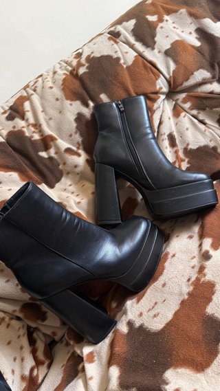 Botines negros plataforma tacón ancho 40 MARQUIIZ