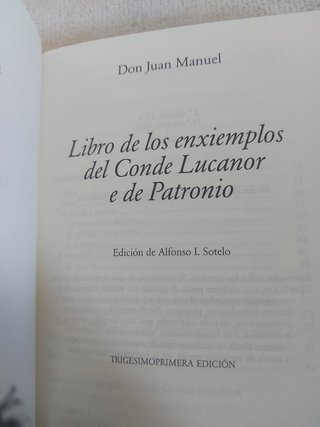 EL CONDE LUCANOR