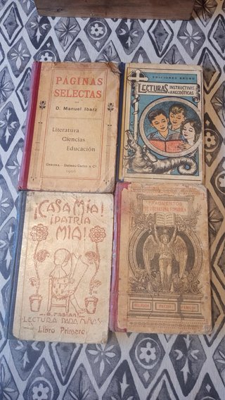 Lote libros escolares de Lectura Antiguos