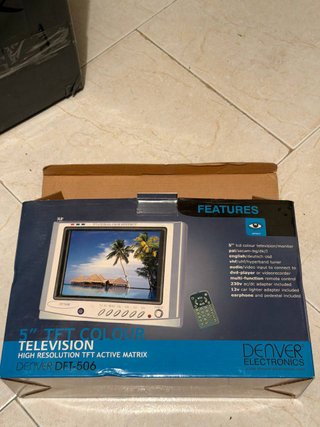 Televisor Portátil Denver DFT-506 5 TFT