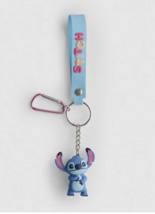 Llavero Stitch azul con mosquetón