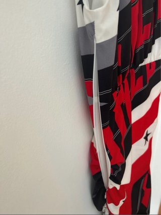 Gaëlle Abito Fantasia Stelle Rosso Nero