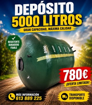 Depósito Poliéster 5000 Litros
