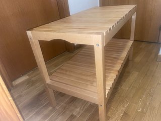 Banco de bambú Ikea