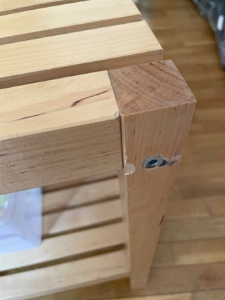 Banco de bambú Ikea