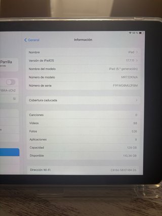 Apple iPad 6.ª gen Plata