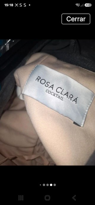 Vestido de fiesta Rosa Clara gris.PRECIO NEGOCIABL