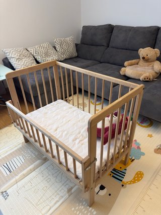 Cuna colecho madera 90x55