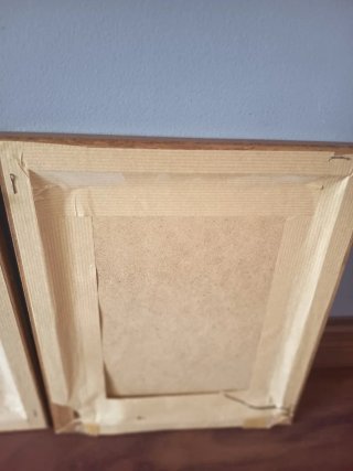 2 Cuadros Decorativos Baño Madera