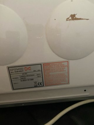 Microondas Daewoo KOR-6017 Blanco