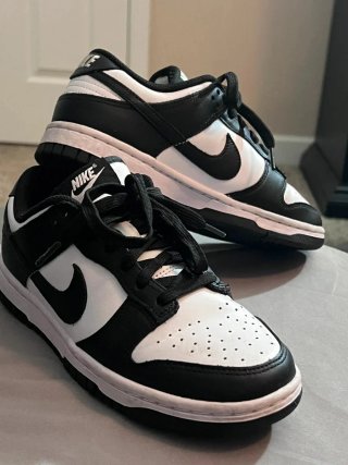 Nike Dunk Low Talla 41 Negro Blanco