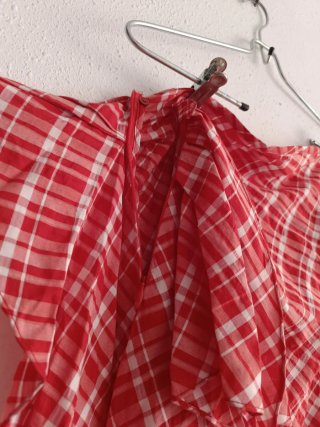 Falda de cuadros volantes Zara Talla S