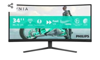 Monitor Curvo Philips Evnia 34 Como Nuevo
