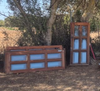 Hojas de ventana de madera