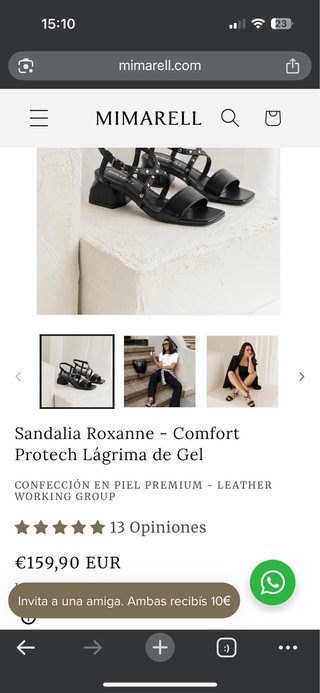 Sandalias Mimarell Mujer Talla 39 Nuevas