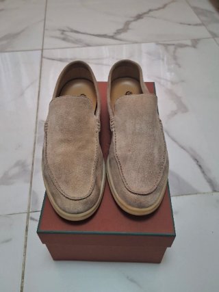 Mocasines Loro Piana Summer Walk Beige Talla
