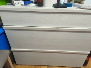 Cómoda cajonera blanca