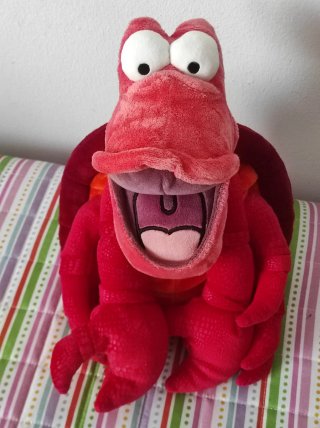 Peluche Sebastian Granchio La Sirenetta Disney