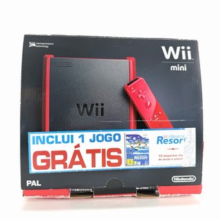 Nintendo Wii Mini Rosso/Nero   con Motion plus con