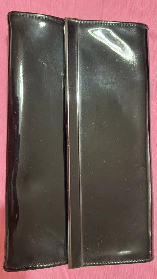 Pochette donna nera vernice