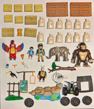 Lote Animales + Accesorios Zoo y Granja Playmobil