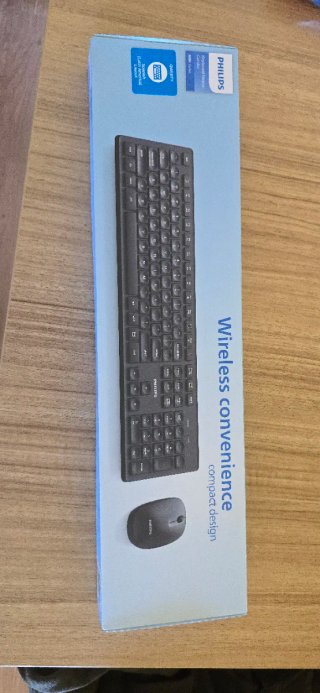 Philips Teclado y Ratón Inalámbrico Negro