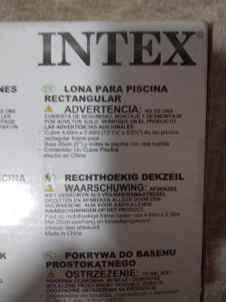 Lona Cubre Piscina Intex