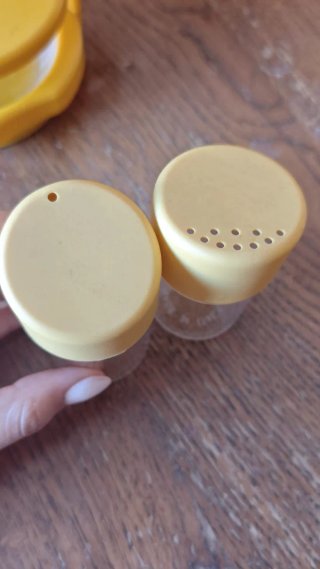 Set portaformaggio sale e pepe anni '80