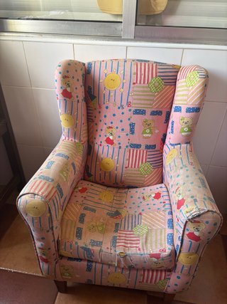 Sillón infantil con estampado divertido