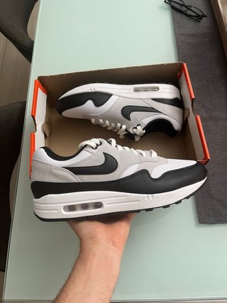 Nike Air Max 1 Pure Platinum Negro Blanco