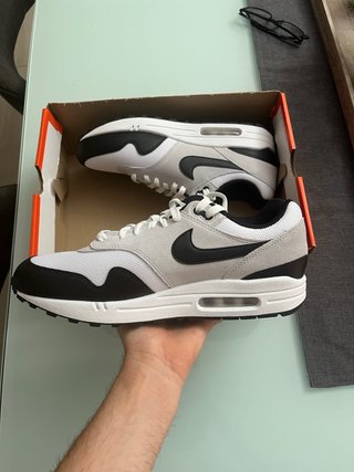 Nike Air Max 1 Pure Platinum Negro Blanco