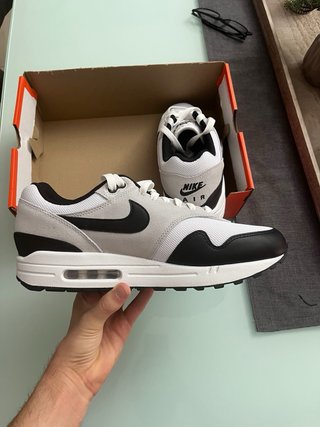 Nike Air Max 1 Pure Platinum Negro Blanco
