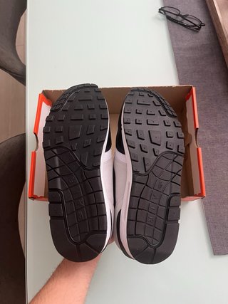 Nike Air Max 1 Pure Platinum Negro Blanco