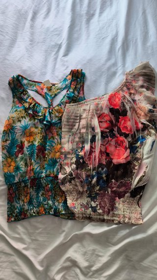 Lote 8 Blusas Talla M Variedad Estampados