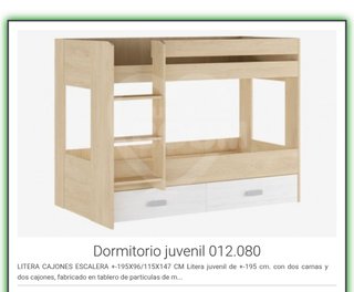Litera infantil casi nueva