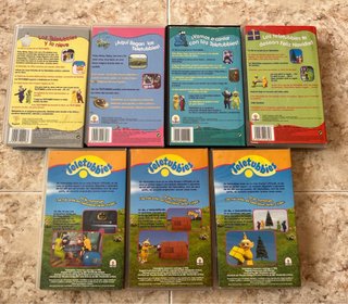 Lote 7 Películas Teletubbies VHS