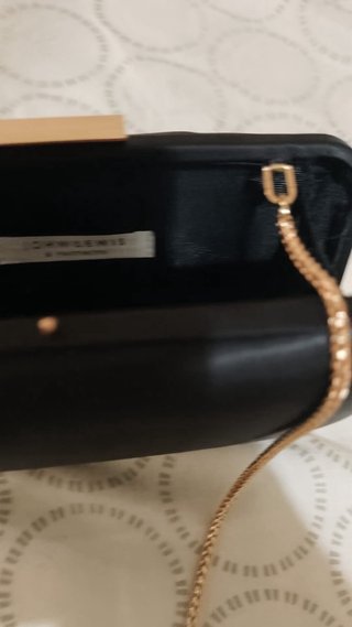 Bolso de fiesta negro John Lewis