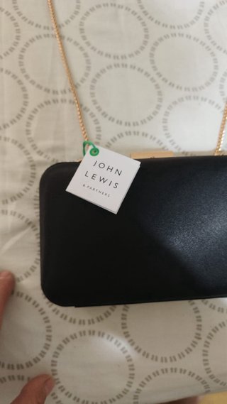 Bolso de fiesta negro John Lewis